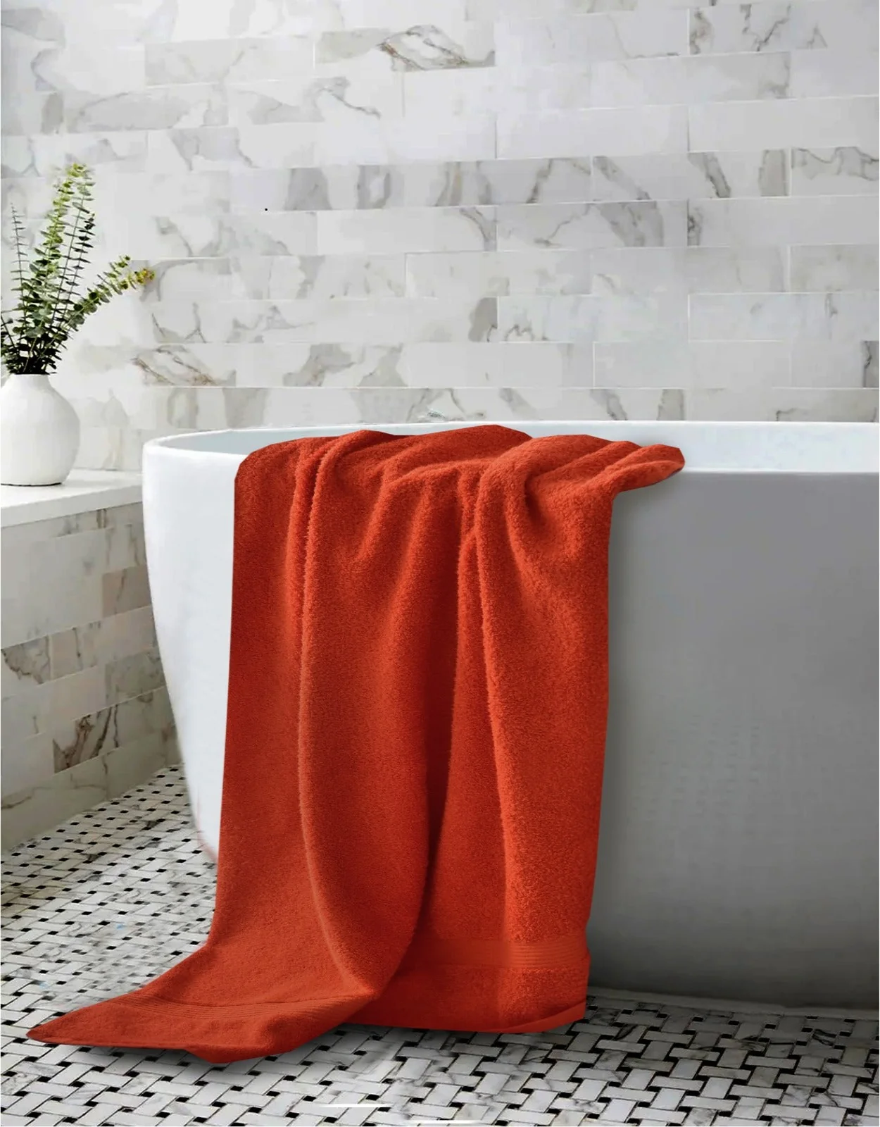 Full size Bath Sheet-Orange - Image 3