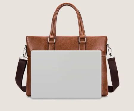 Genuine Leather Laptop Bags For Men & Women-SA2408-264(Brown) - Image 5