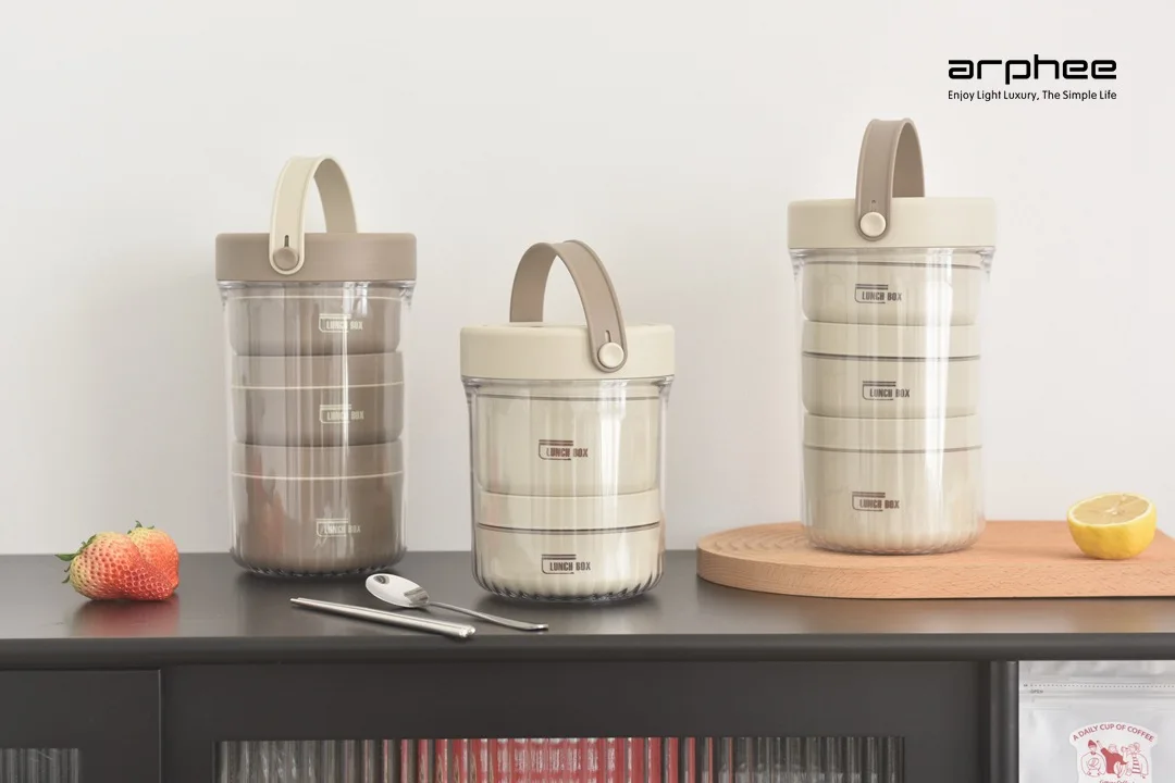 Japanese-style Stainless Steel Lunch Box(SA2405-45)-Beige - Image 8