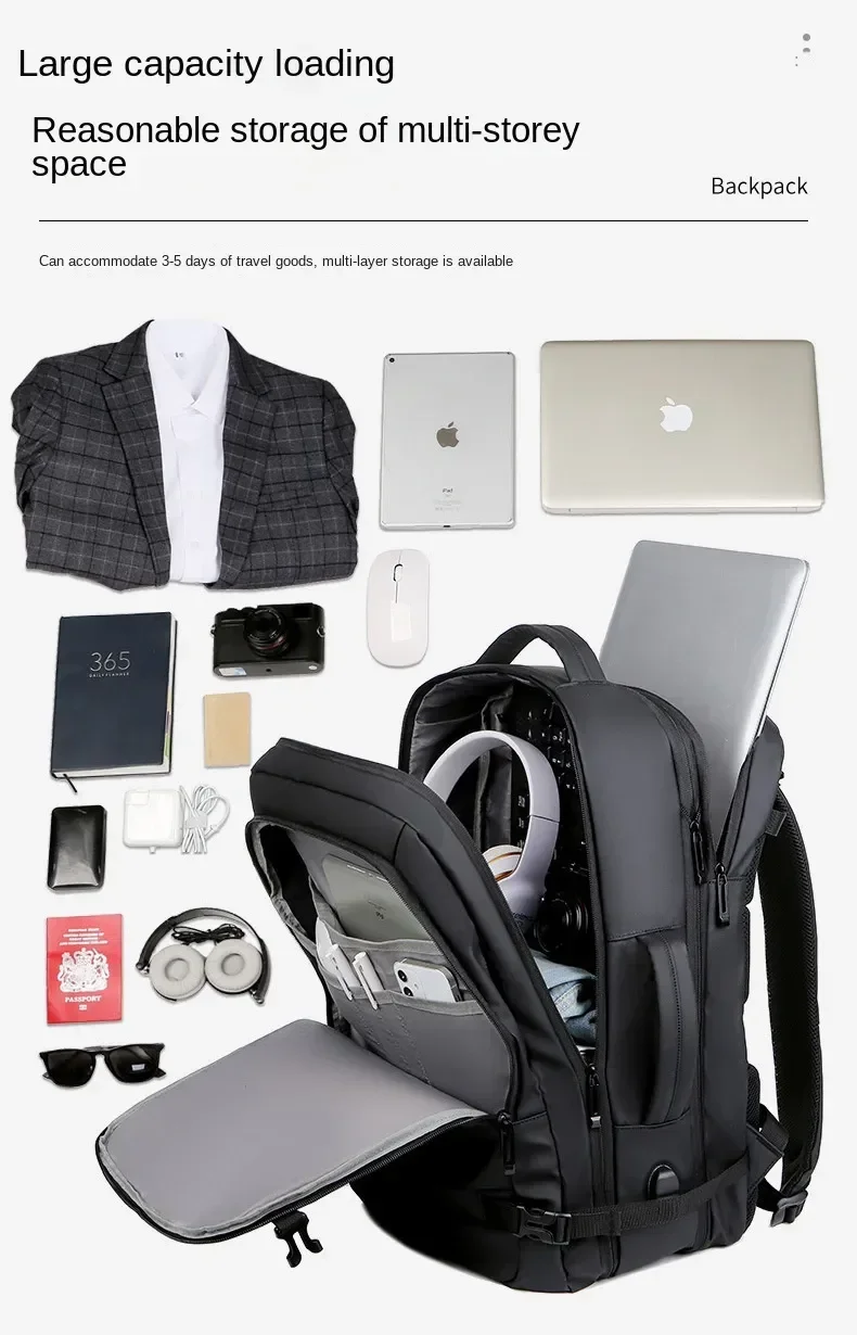 Large Capacity Multifunctional Extensible Rechargeable Hand-held Backpack-SA2408-271 - Image 5