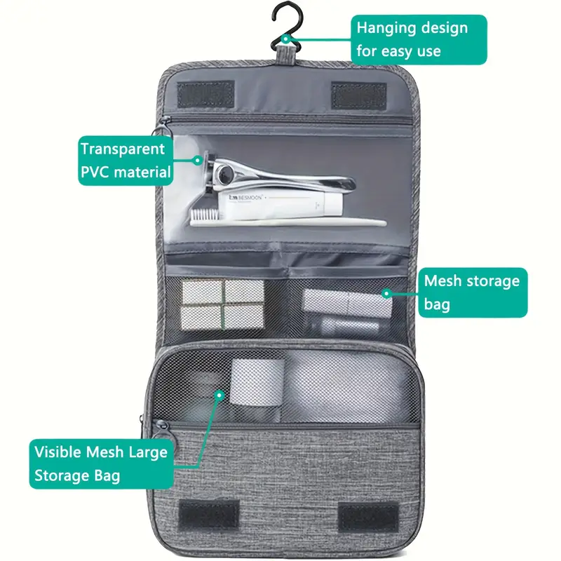 Large capacity travel bag-SA2408-296(Grey) - Image 12