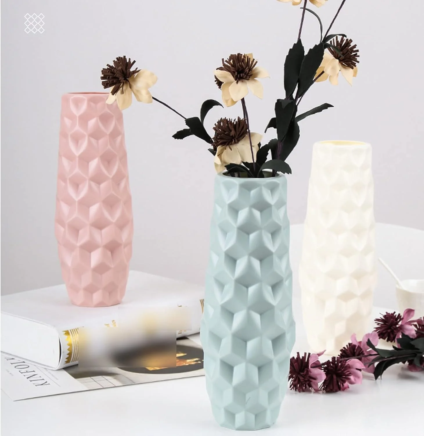 Large Nordic Plastic Flower Vase (SA2510-102)