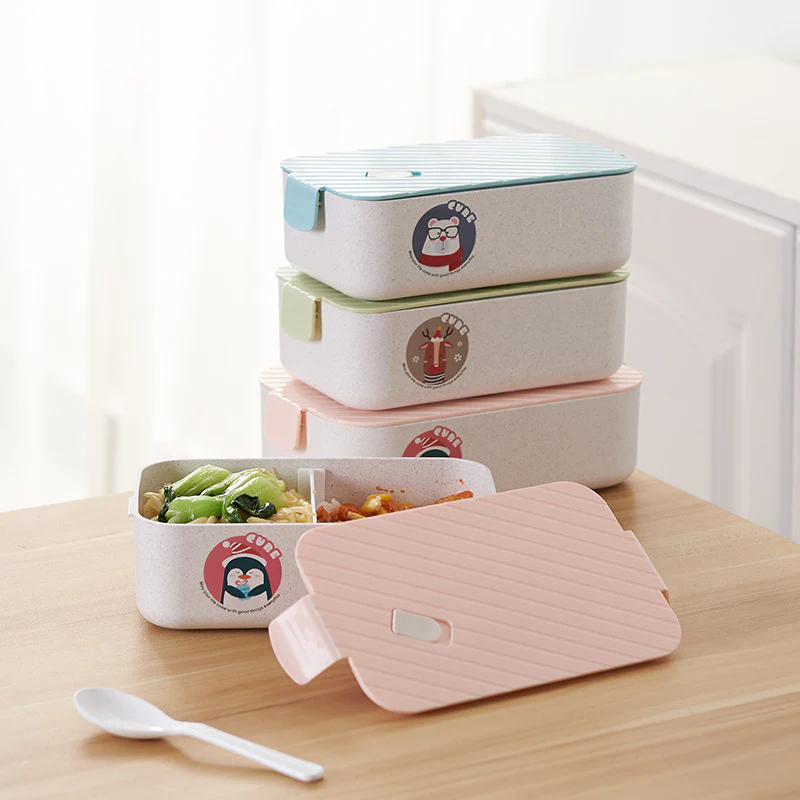 Large Rectangular Lunch Box-SA2408-307(Pink) - Image 4
