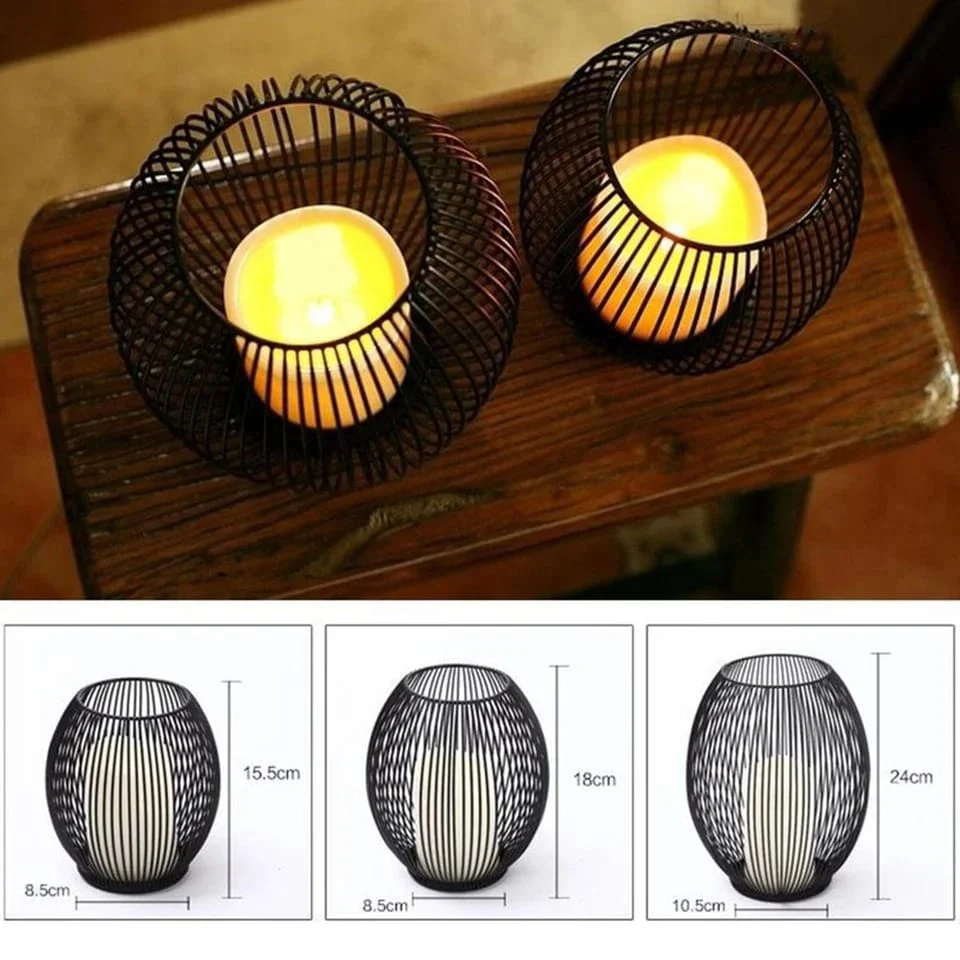 Metal Candle Stand-Black(SA2405-20) - Image 16