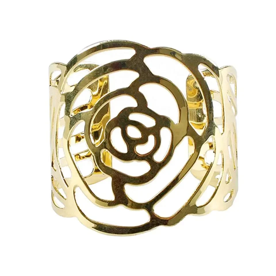Metal Napkin Holders (5098)-Golden Rose - Image 6