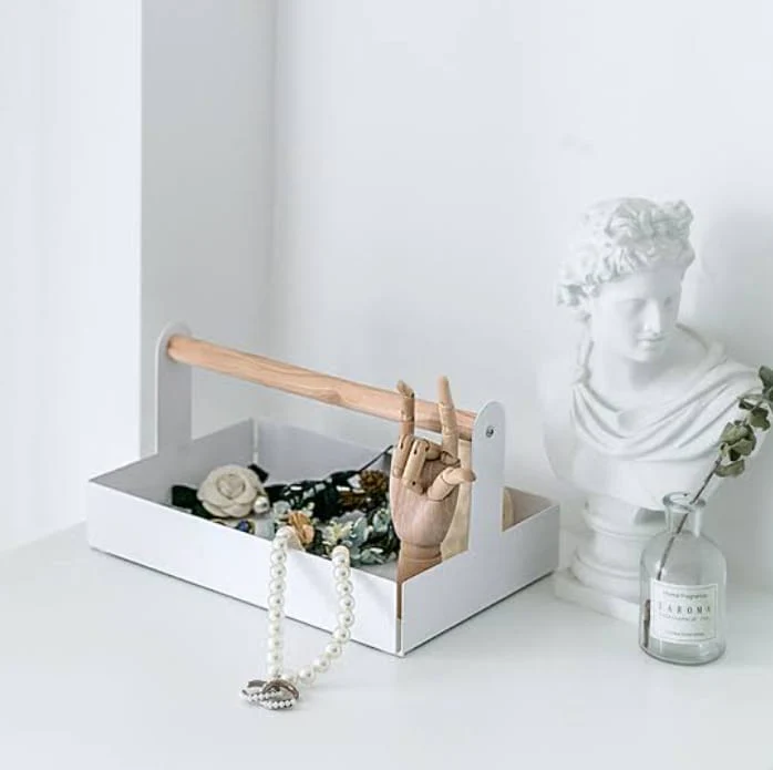 Metal storage rack(SA2405-61)-White - Image 4