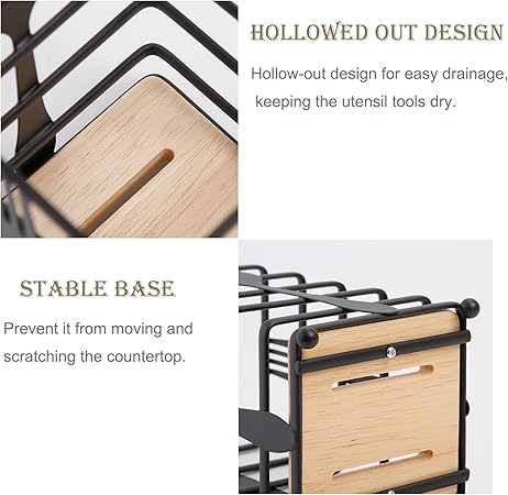Metallic Essential Metal Spoon Holder-Square(SA2405-96) - Image 4