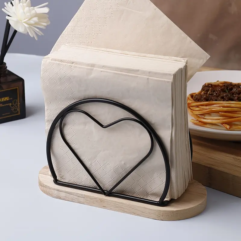 Metallic Napkins & Tissue Holder-14530Heart(SA2405-98)
