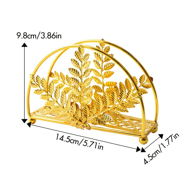 Metallic Napkins & Tissue Holder-Wheat(SA2408-133) - Image 9