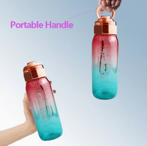 Motivational Water Bottle with Time Marker BPA Free-SA2408-165 - Image 24