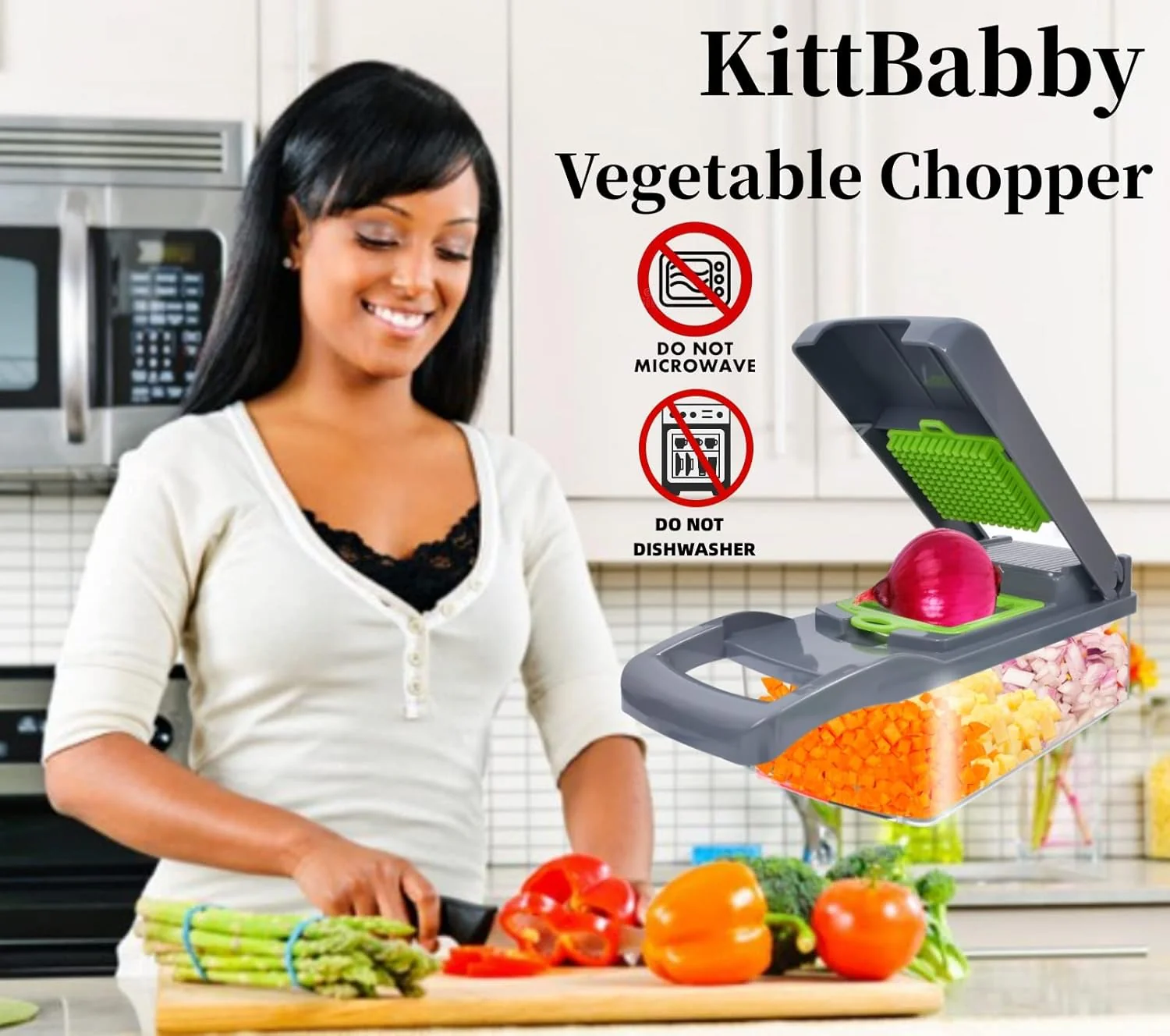 14PCs Multi-functional Food Chopper with Large Container-SA2411-48 - Image 5