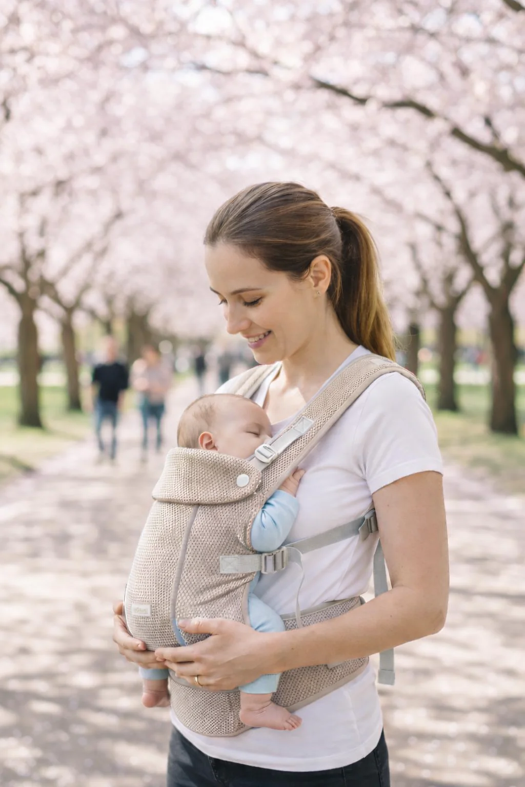 Multifunctional Baby Carrier for Newborn to Toddlers-SA2408-185(BEIGE)