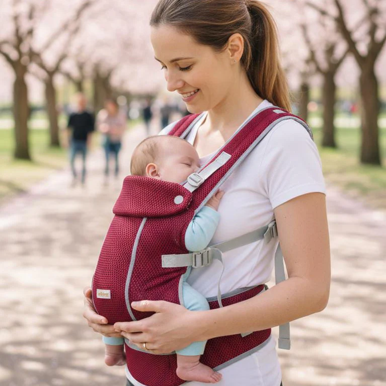 Multifunctional Baby Carrier for Newborn to Toddlers-SA2408-185(RED)