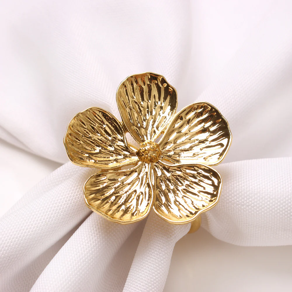 Napkin Holder Rings-Golden Jasmin