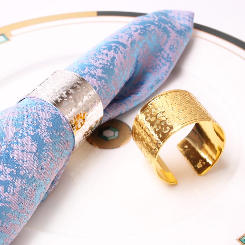 Napkin Holder Rings-Leopard Print(Golden) - Image 4