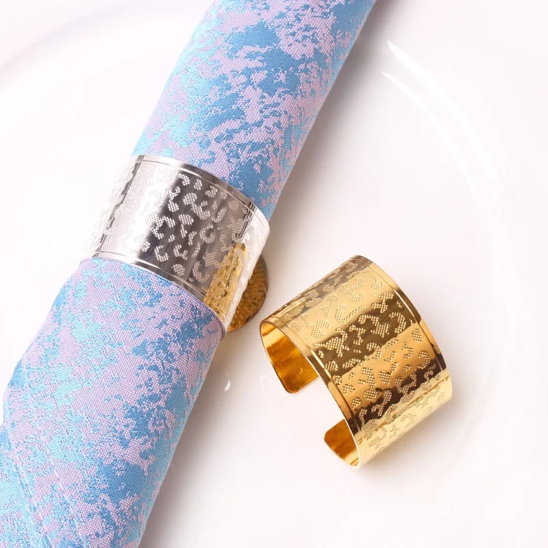 Napkin Holder Rings-Leopard Print(Golden) - Image 5