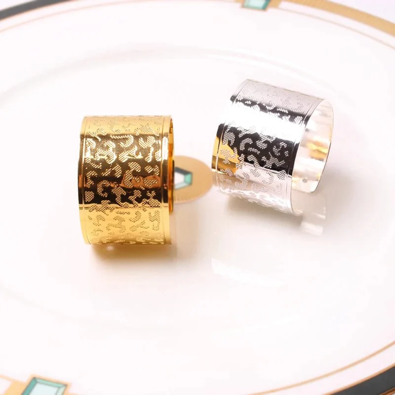 Napkin Holder Rings-Leopard Print(Golden) - Image 6