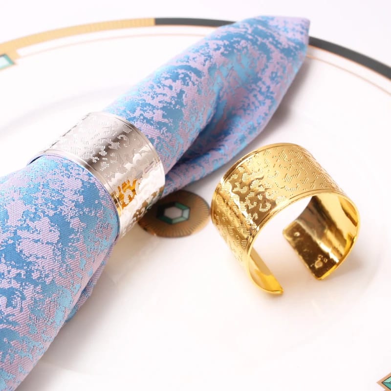 Napkin Holder Rings-Leopard Print(Golden) - Image 8