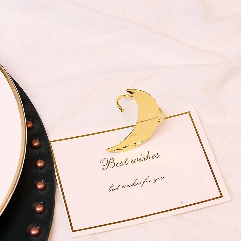 Napkin Holder Rings-Moon(Gold) - Image 2