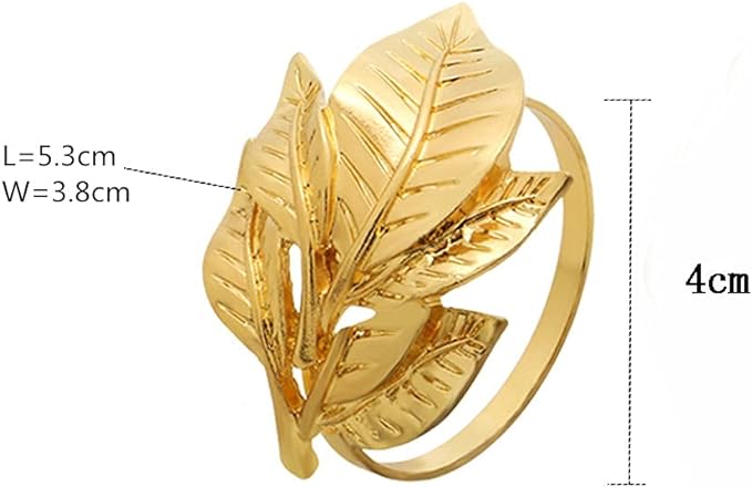 Napkin Holder Rings-Multi Patels(Gold) - Image 3