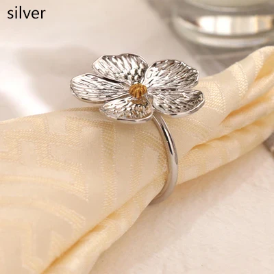 Napkin Holder Rings-Sliver Jasmin - Image 7