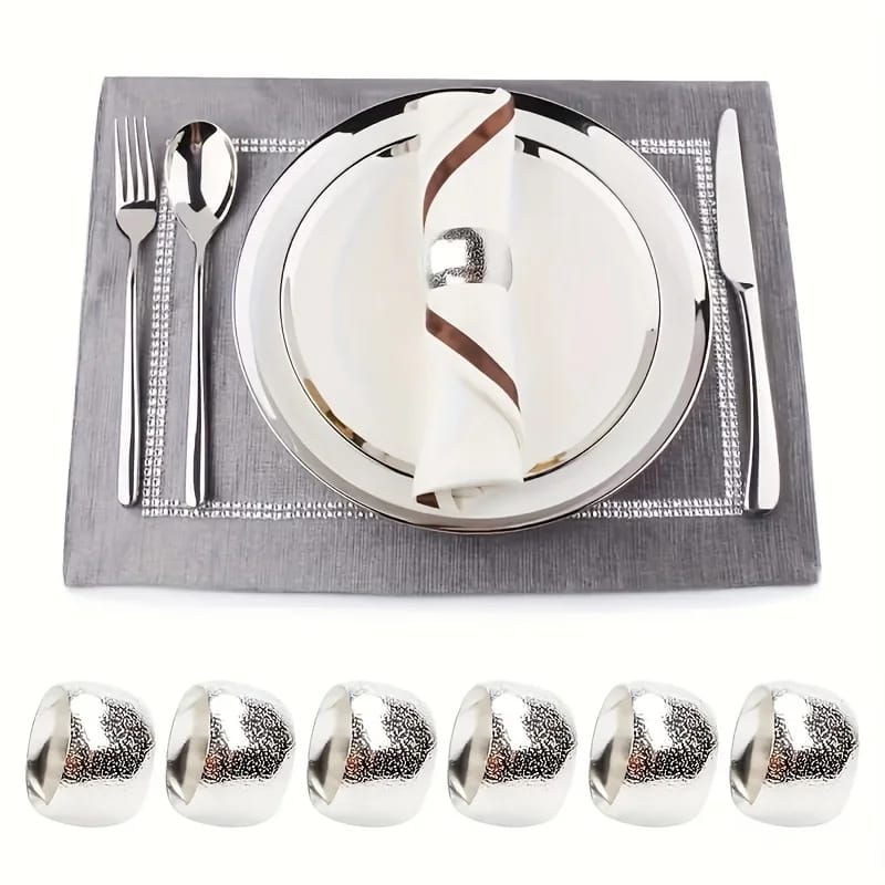 Napkin Holder Rings-Sliver Rings - Image 3