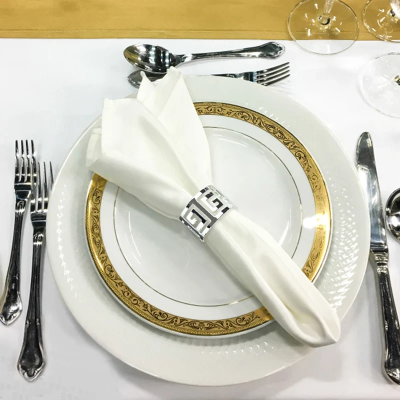Napkin Holder Rings-Versace(Sliver) - Image 7