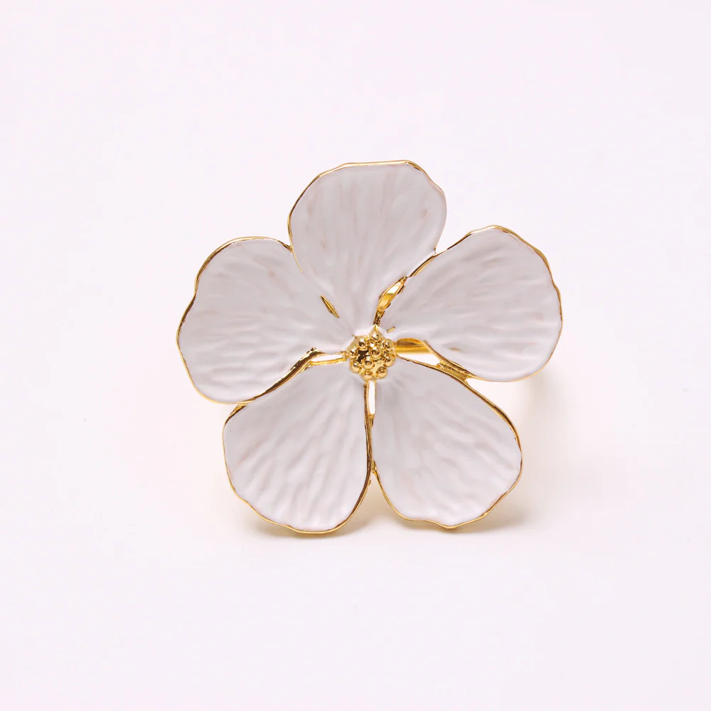 Napkin Holder Rings-White Jasmin - Image 23