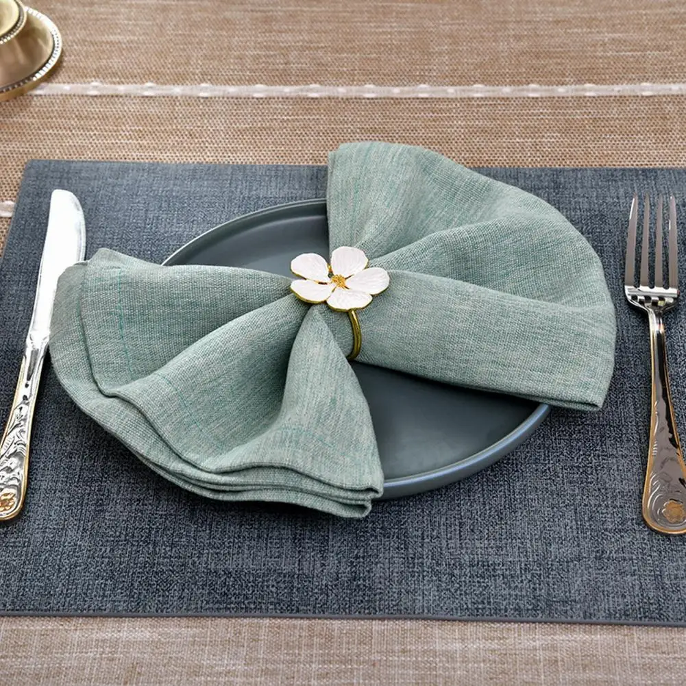 Napkin Holder Rings-White Jasmin - Image 3