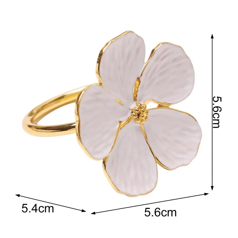 Napkin Holder Rings-White Jasmin - Image 4