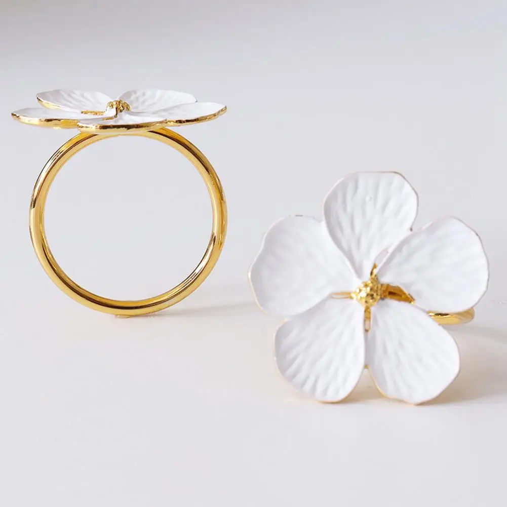 Napkin Holder Rings-White Jasmin - Image 7
