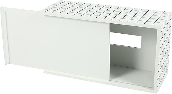 Nordic Style Wooden Tissue Box-Line Gird(SA2405-26) - Image 7