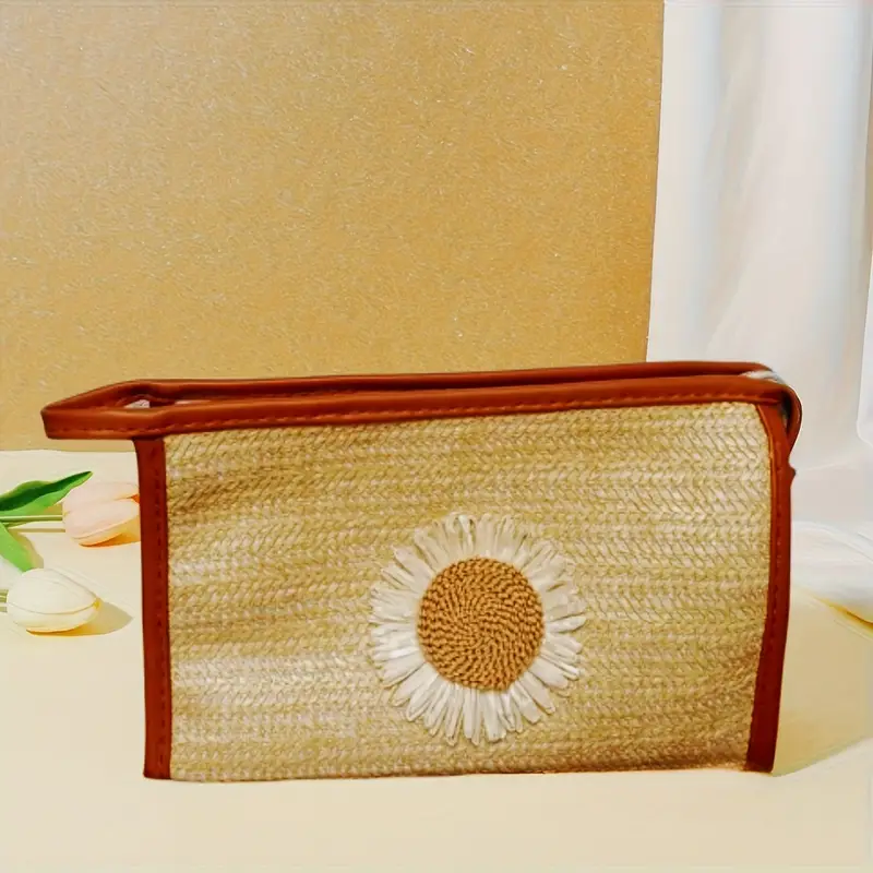 Portable Makeup Organizer Bag-SA2405-114(Flower) - Image 4