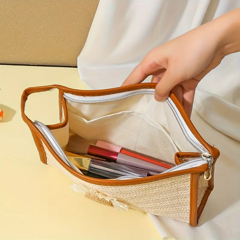 Portable Makeup Organizer Bag-SA2405-114(Flower) - Image 5