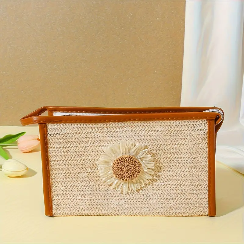 Portable Makeup Organizer Bag-SA2405-114(Flower) - Image 6