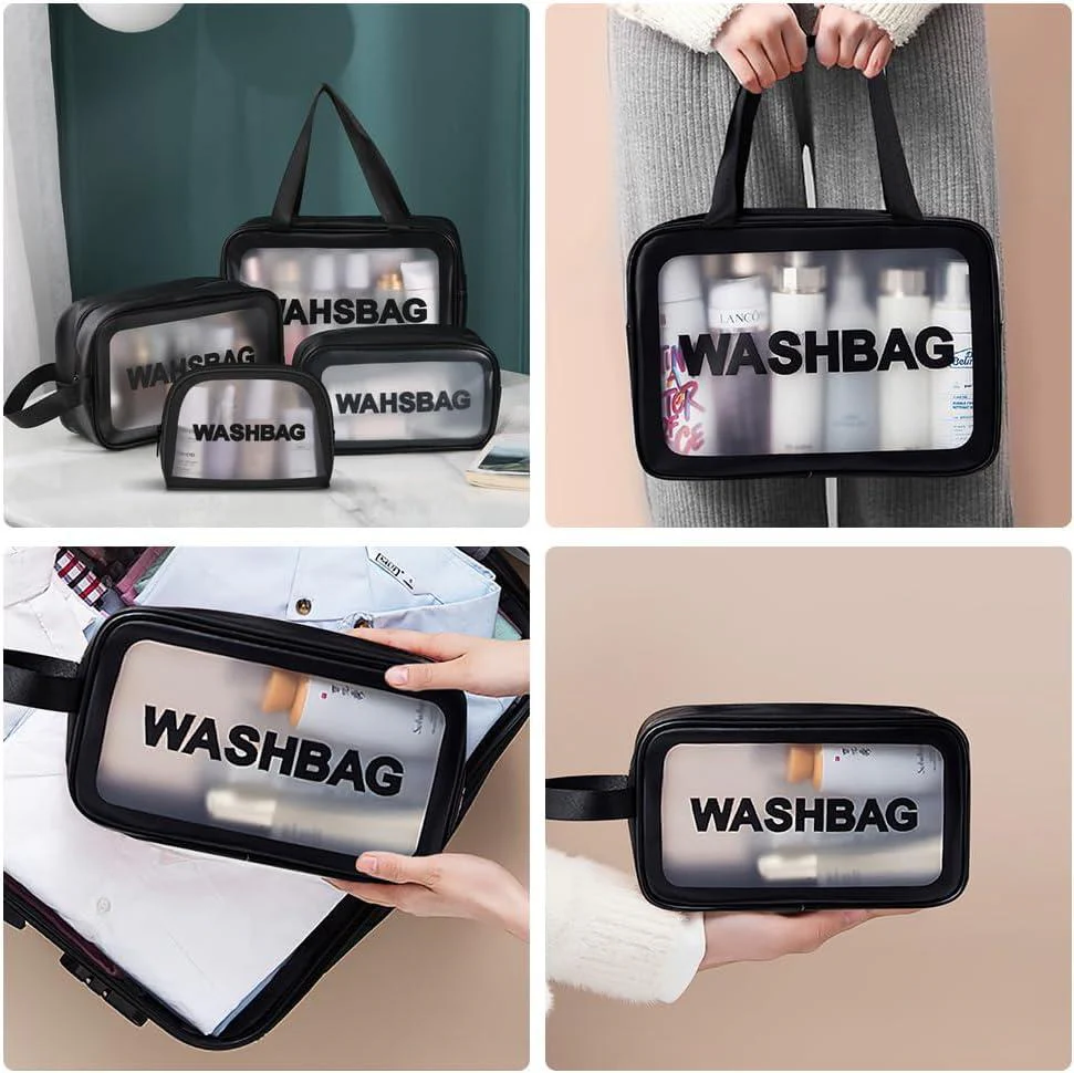 Portable Makeup Organizer Bag WASHBAG-Black 14627 Small(SA2405-120)