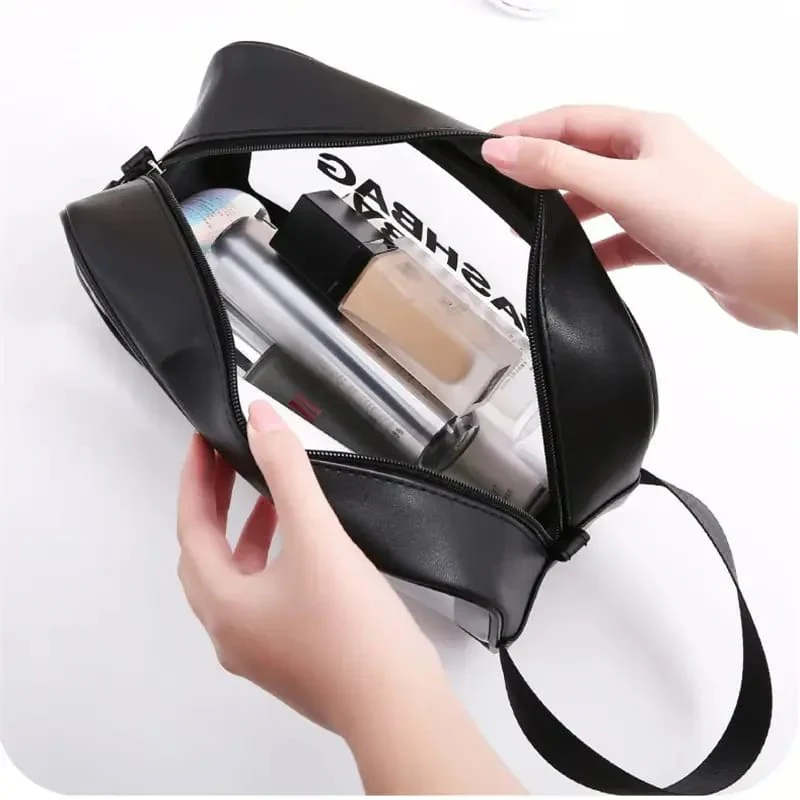 Portable Makeup Organizer Bag WASHBAG-Black 14627 Small(SA2405-120) - Image 11