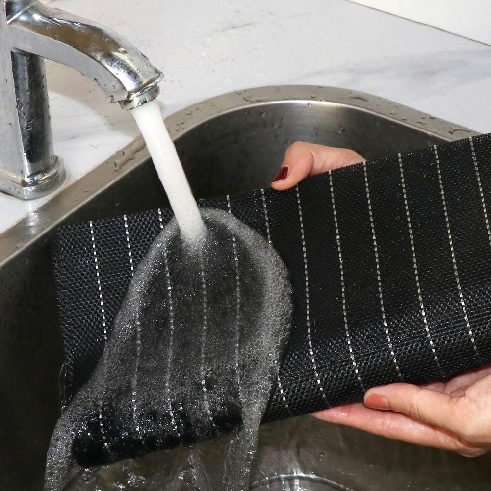 PVC Table Place Mats-Black Stripes - Image 8