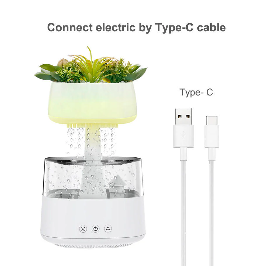 Rain Humidifier With 7 Colors Light-SA2411-61 - Image 3