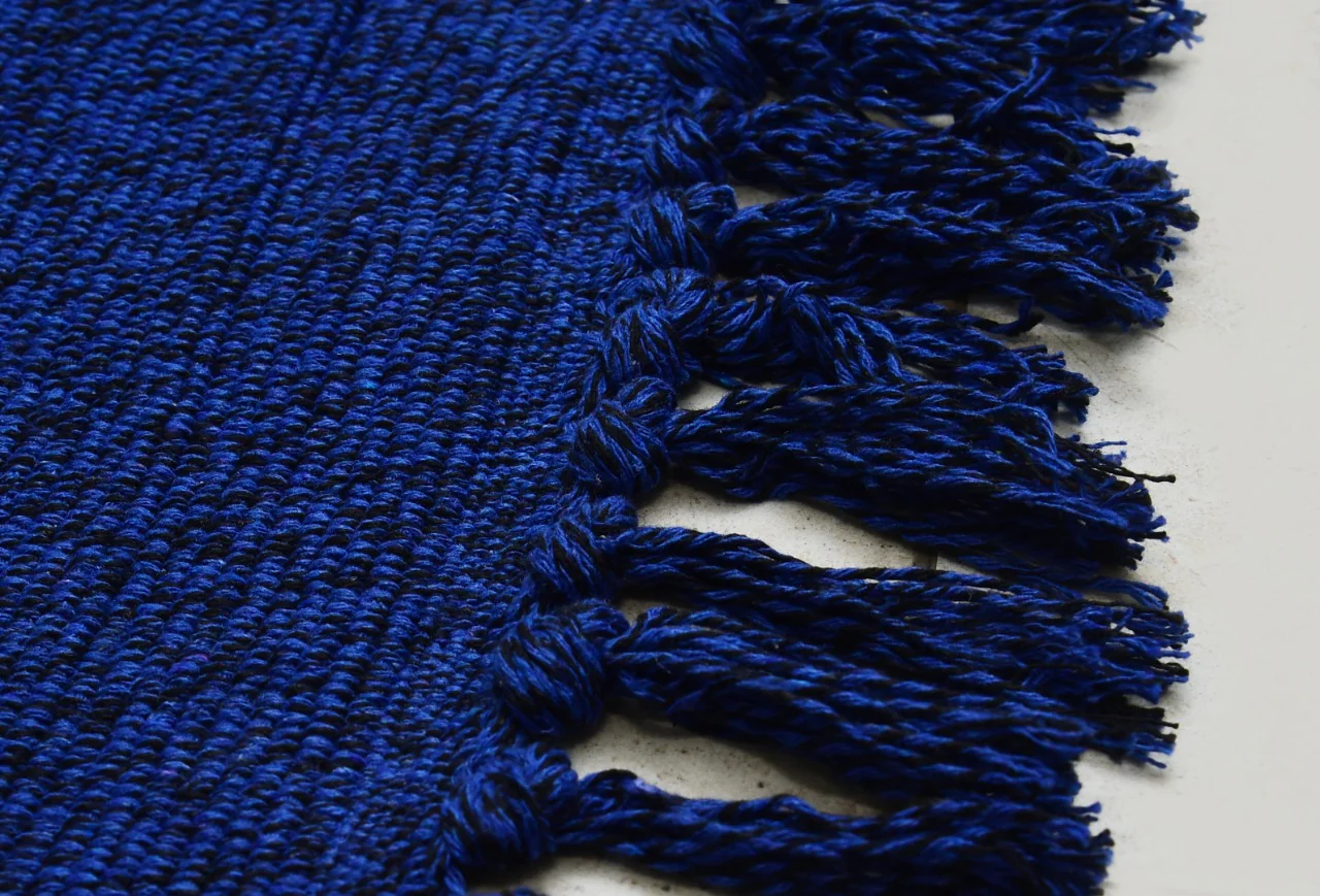 Room Bed Side Mats- (4756) Blue - Image 4