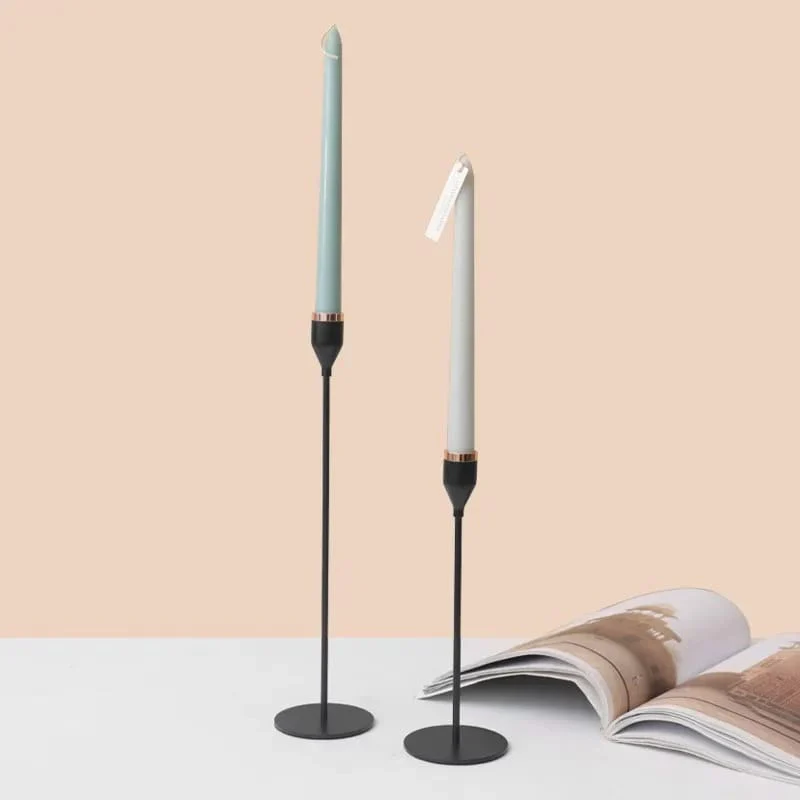 Set of 3 Metal Candle Holder-Black Cups(2102) - Image 6