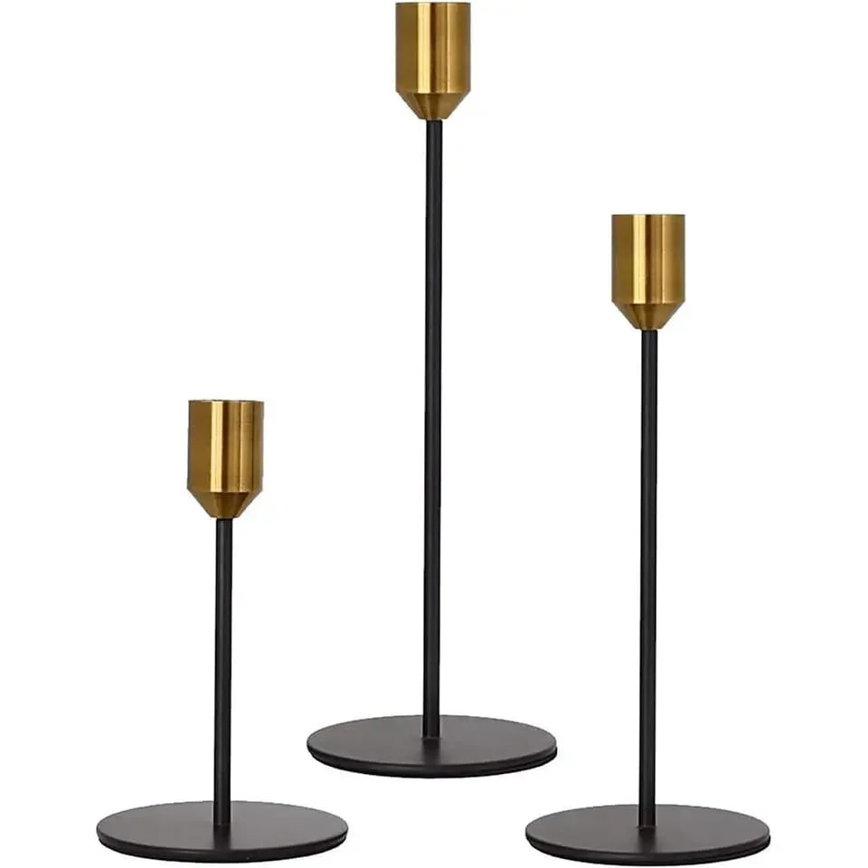 Set of 3 Metal Candle Holder-Golden Cups(2102) - Image 7