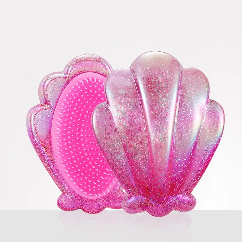 Shiny Shell Hair Brush-Mermaid Shell - Image 10
