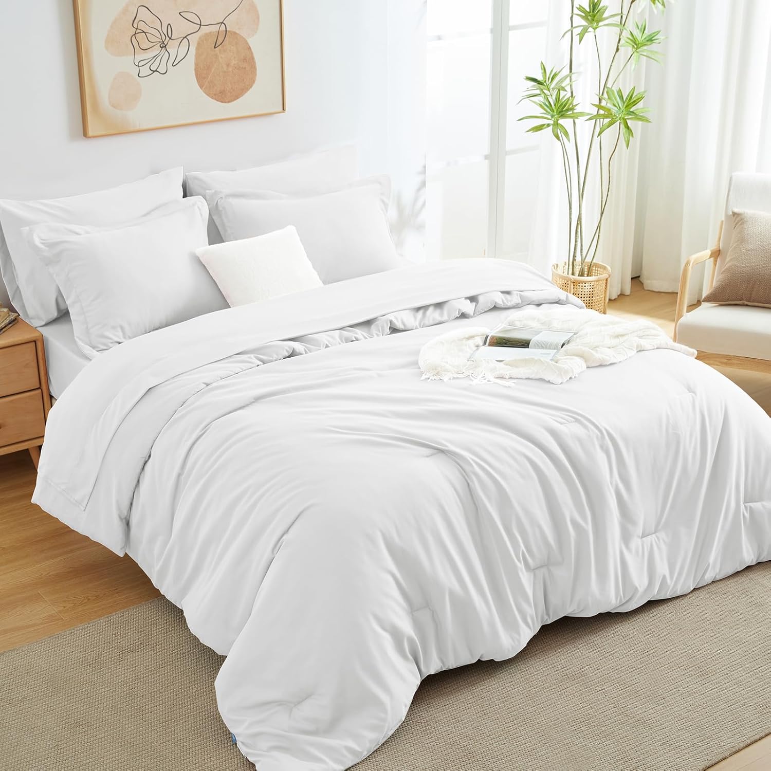 Solid Duvet Cover-White - Image 5