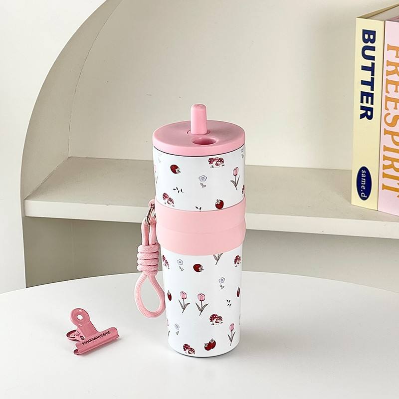 Stainless Steel Insulation Cup (SA2510-153)Pink Cherries