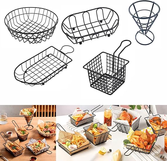 Stainless Steel Tower Snack Basket5646-Black - Image 2