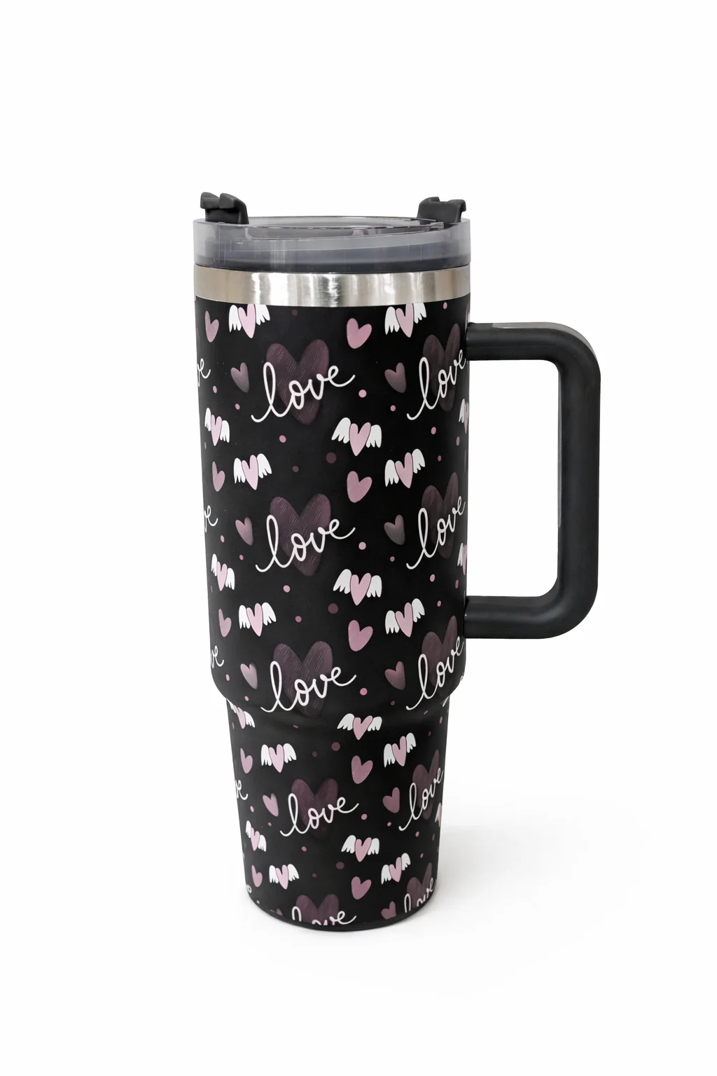 Stanley Quencher H2.0 FlowState™ Tumbler 40 OZ-1200ML-LOVE(BLACK)