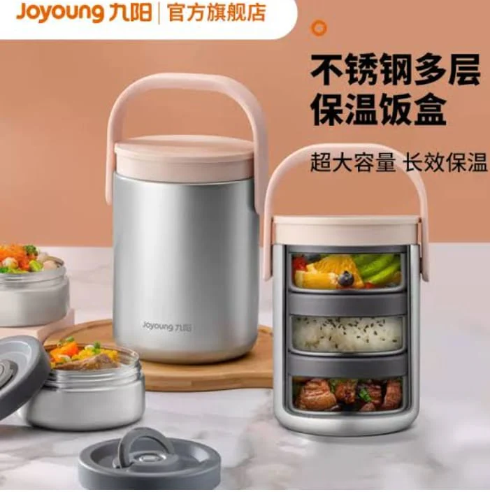 Thermal Insulated Lunch Box Stainless Steel5558(SA2405-46)-Brown - Image 15