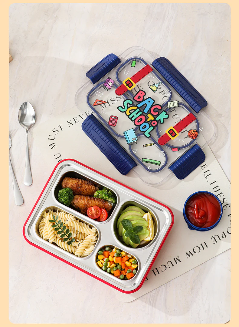 TrioFeast Bento Lunch Box Leak Proof(3 Compartment) -SA2510-057Back To School