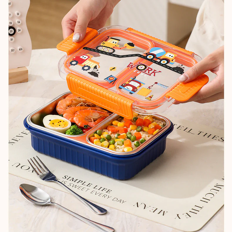 TrioFeast Bento Lunch Box Leak Proof(3 Compartment) -SA2510-057WORK